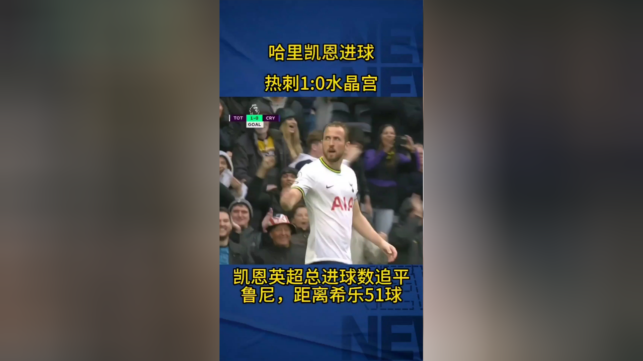 热刺凯恩梅开二度，水晶宫客场沦为绊脚石的简单介绍